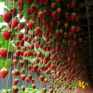 Клубника ампельная Анастасия купить по цене от 370р. в интернет-магазине «Посадика» с доставкой почтой в в Наро-Фоминске и по всей России – [изображение №1].