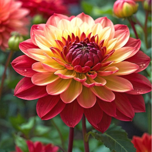 Георгин Оникс Найт купить по цене от 590р. в интернет-магазине «Посадика» с доставкой почтой в в Наро-Фоминске и по всей России – [изображение №1].