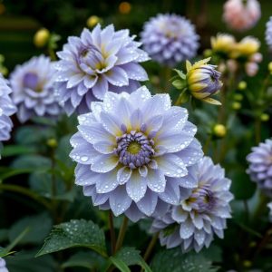 Георгин Акварель купить по цене от 680р. в интернет-магазине «Посадика» с доставкой почтой в в Наро-Фоминске и по всей России – [изображение №1].